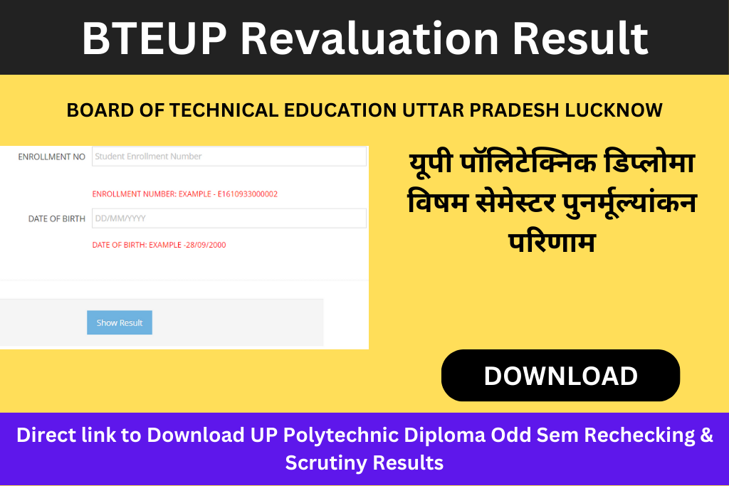 BTEUP Revaluation Result